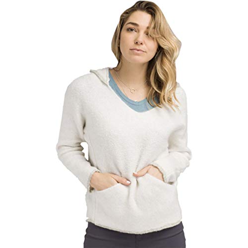 prAna Womens Shine On Sweater, Moon Light, Medium
