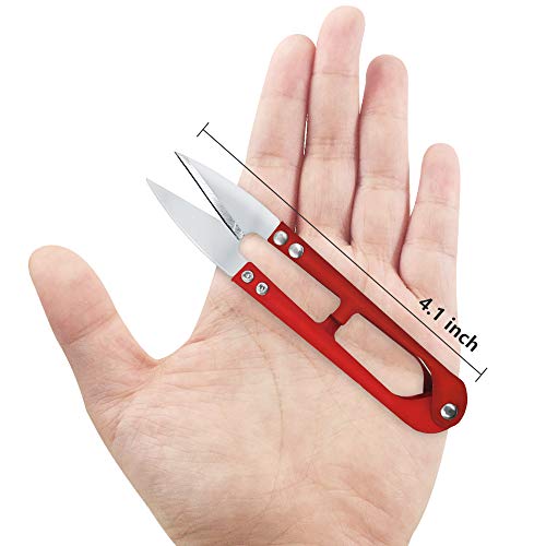 JABINCO (4pcs) 4.1inch Sewing Scissors Yarn Thread Cutter Mini Small Snips Trimming Nipper