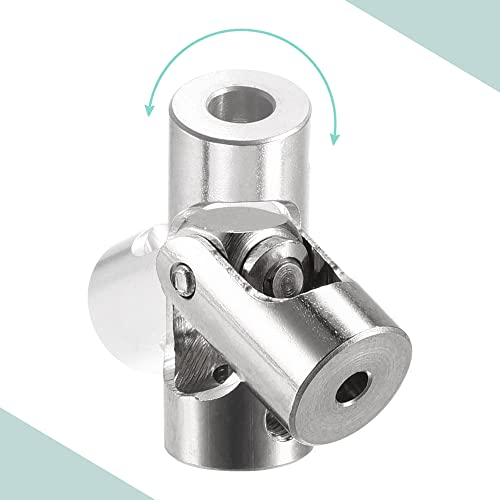 sourcing map 4 Stück Drehbare Kreuzgelenk Wellenkupplung 2.3mm bis 3mm Innendurchm. L23 x D9 mit Schrauben und Schraubenschlüssel für RC Modell