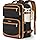 Taygeer Frontier Airlines Personal Item Bag 18x14x8, Underseat Carry on Backpack with Makeup Compartment, 40L Travel Backpack for Women & Men Fits Spirit Frontier Allegiant, Black Brown