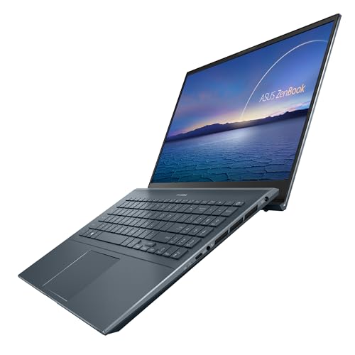 ASUS ZenBook UX535LH-BN033 - Ordenador Portátil 15.6" FullHD (Intel Core i7-10750H, 16GB RAM, 1TB HDD, 512GB SSD, NVIDIA GTX1650-4GB, Endless OS) Gris Pino - Teclado QWERTY español
