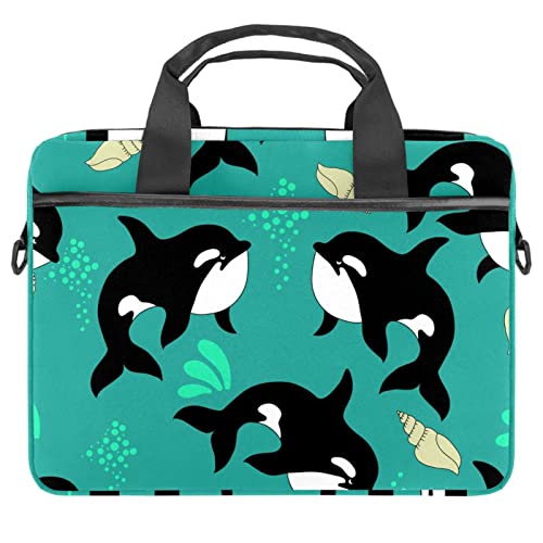 Sac ordinateur portable 13-14.5 pouces style baleine pour le bureau et l'université