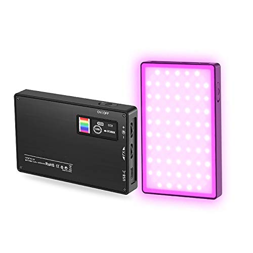 YanFeng RGB-Videoleuchte, LED-Videoleuchte für Kamera Langlebige RGB-Videoleuchte, über USB wiederaufladbar – Bild 4
