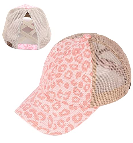 Image of Funky Junque Womens Baseball Cap Dad Hat Ponytail Messy Bun Trucker Ponycap