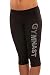 Lizatards GYMNAST Sequined Stretch Capri in Black - Youth OSFM