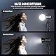 NEEWER CRS6 Softbox Diffusion Dome mit 3 Adapterringen, Kompatibel mit Godox V1 NEEWER Z1 Z2 Rundkopf Blitz, quadratischem Speedlite Z760 und mehr, NEEWER Halterung für Videoleuchte MS60B MS60C MS150B
