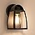 LUTEC Outdoor Wall Light Fixtures, Exterior Waterproof Wall Lantern with Clear Glass Shade, Aluminum Modern Matte Black Porch Sconce Outdoor Lighting for Garage Entryway Yard