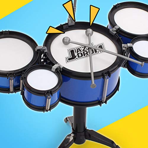 NUOBESTY Crianças Conjunto de Bateria Com Trono Pedal Baquetas para Crianças Brinquedos Educativos I