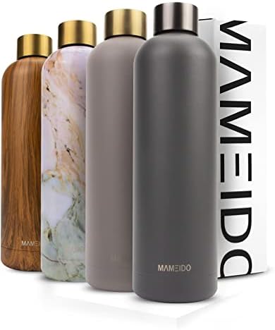 MAMEIDO Water Bottle Stainless Steel 750ml Desert Sage - BPA Free Insulated Metal Water Bottle, Leak-Proof Reusable Drinks Bottles for Adults 24h Cold/12h Hot