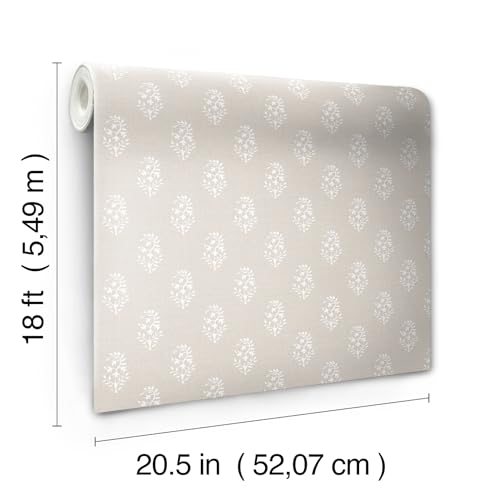 NuWallpaper Nabela Noor Home Safia Sand Peel and Stick Wallpaper, NNS6513 by NuWallpaper - Image 4