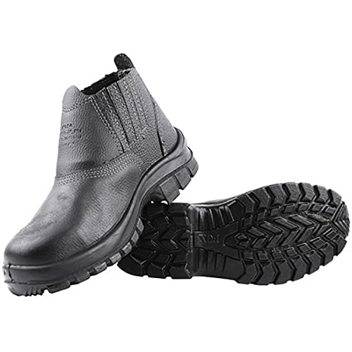 Calçado Segurança Botina Couro Solado Pu Com Elástico Nº 40 Sem Biqueira