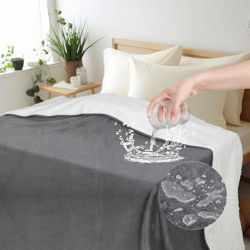 Rainmae Cobertores de amor à prova d'água de 203 x 228 cm para casais, cobertor Queen Size Splash,