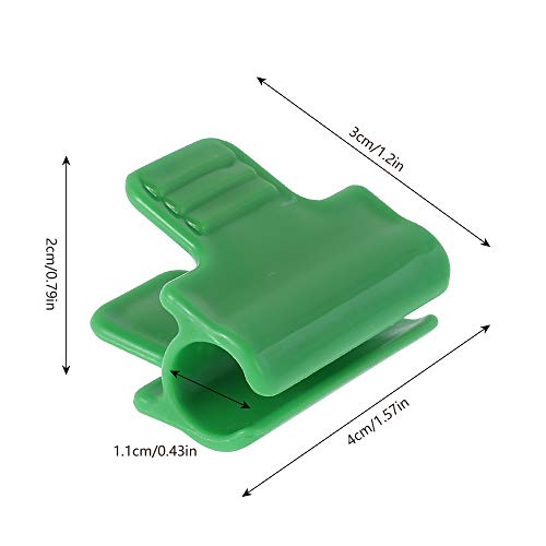 Xcmy 40 Pieces Greenhouse Clamps Film Row Cover Netting Tunnel Hoop Clip Frame Shading Net Rod Clip Greenhouse Film Clamps For Season Plant Extension Support Tool (0.43 Inch/11Mm) #TOP1
