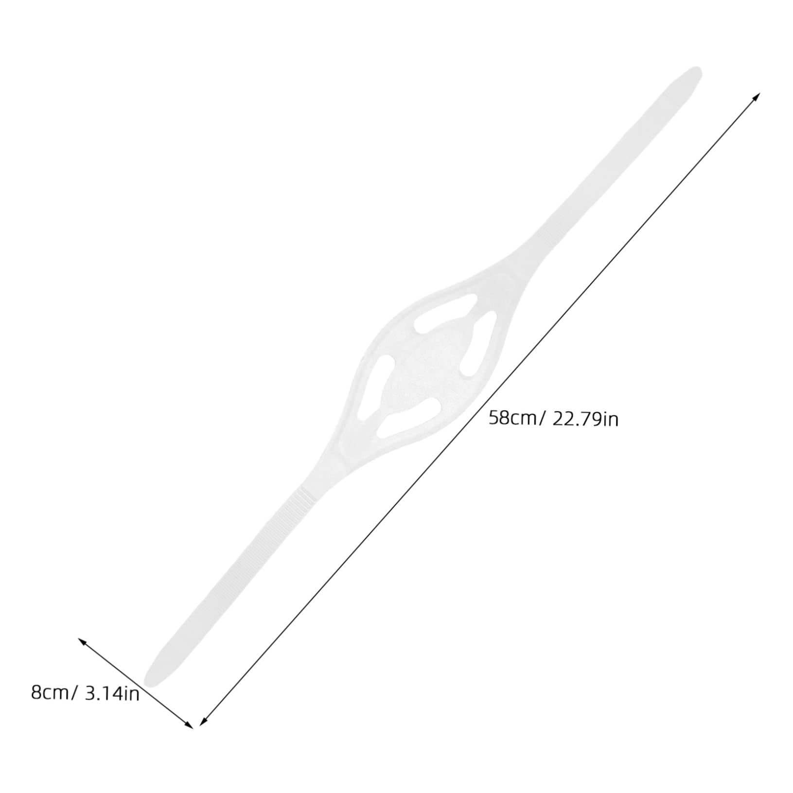 EXAOMBLE 2pcs High Elasticity Silicone Swim Mask Straps for Diving Snorkeling Soft Comfortable Bungee Straps Accessory for Enhanced Comfort and Style