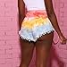 Smxrfitk Shorts for Women High Waist Denim Lightweight Tie-dye Short Summer Casual Going Out Beach Bottom Daily Wear Fashion