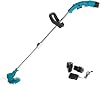 String Trimmer Edger, Cordless Weed Whacker Grass Eater Lawn Cutter, Lawn Mower, 2 Lithium-ion Battery Powered 24V 4000mah, Teal