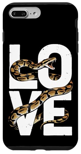 �{�[���p�C�\�� �T���O���X���D�� ঒��� �w�r Ball Python Snake Owner Love �X�}�z�P�[�X iPhone 7 Plus/8 Plus �p