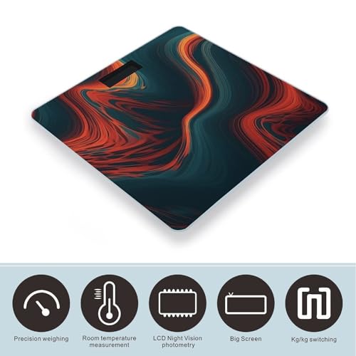 Báscula digital Flowing Wave con vidrio templado miniatura 3
