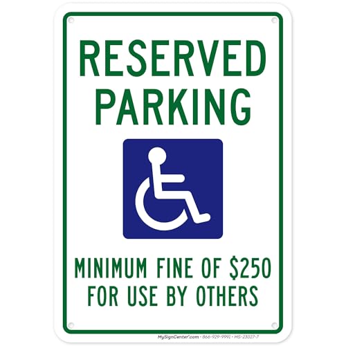 Reserved Parking Minimum Fine of $250 For Use By Others Nevada Handicap
