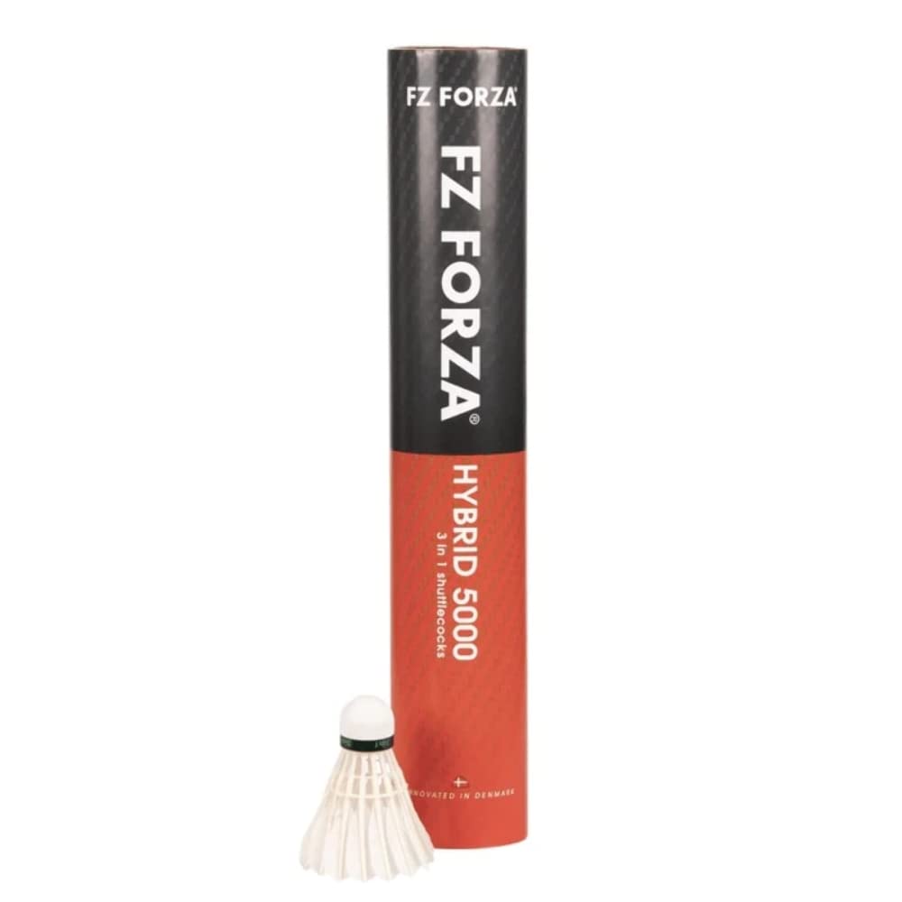FZ Forza Hybrid 5000 Badminton Ball, Innovative Hybrid Shuttlecock, Natural & Nylon Badminton Ball