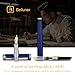 BEILUNER Luxury Fountain Pen Set,Solid 24K Gilded Medium Nib, Modern Classic Limited Edition -Includes 6 Ink Cartridges&Ink Refill Converter with Gift Case-Perfect for Men and Women（Charming blue）