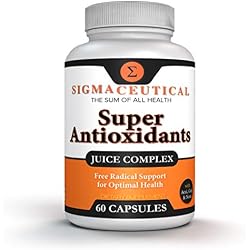 Sigmaceutical Super Antioxidant Capsules – 6 Superfruit Blend with Goji Berry, Acai, Resveratrol for Immune Support – Skin Health & Daily Wellness – 60 Count Made in USA