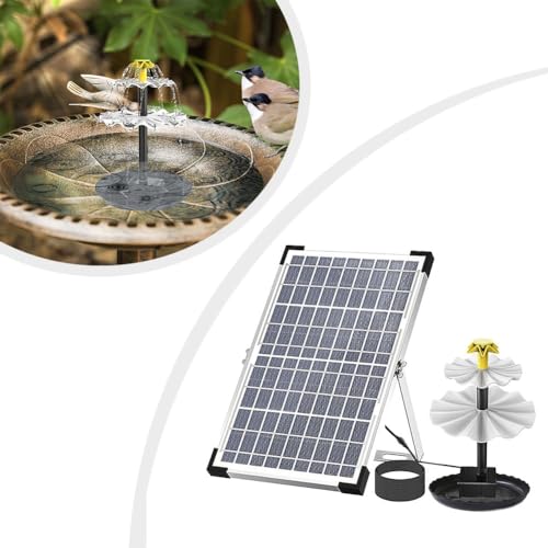 Fontaine solaire pour oiseaux 10W kit cascade extérieur fontaine de jardin bassin - 3