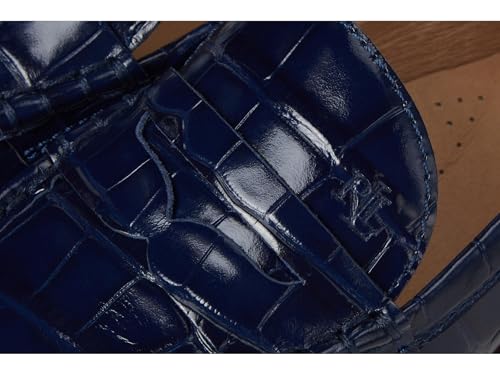 Image of Lauren Ralph Lauren Wynnie Crocodile-Embossed Leather Loafer