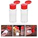 Imagen de DIYEAH Dispensador de Especias 6 Piezas Rojo Frascos para Condimentos Reutilizables Cierre Hermético Saleros y Pimenteros Portátiles para Cocina Barbacoa y Camping