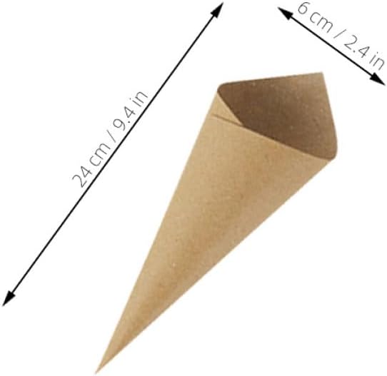 BESPORTBLE 120pcs Wedding Confetti Petal Cones Paper Flower Bouquet Cones with Tape for Party Decor and Petal Toss Wedding Favors Craft Supplies