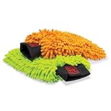 Griot's Garage Microfiber Wash Mitts for Car Wash and Detailing, Cleaning Gloves for SUVs, Trucks, Motorcycles, and More, Machine-Washable, Set of 2, 10268
