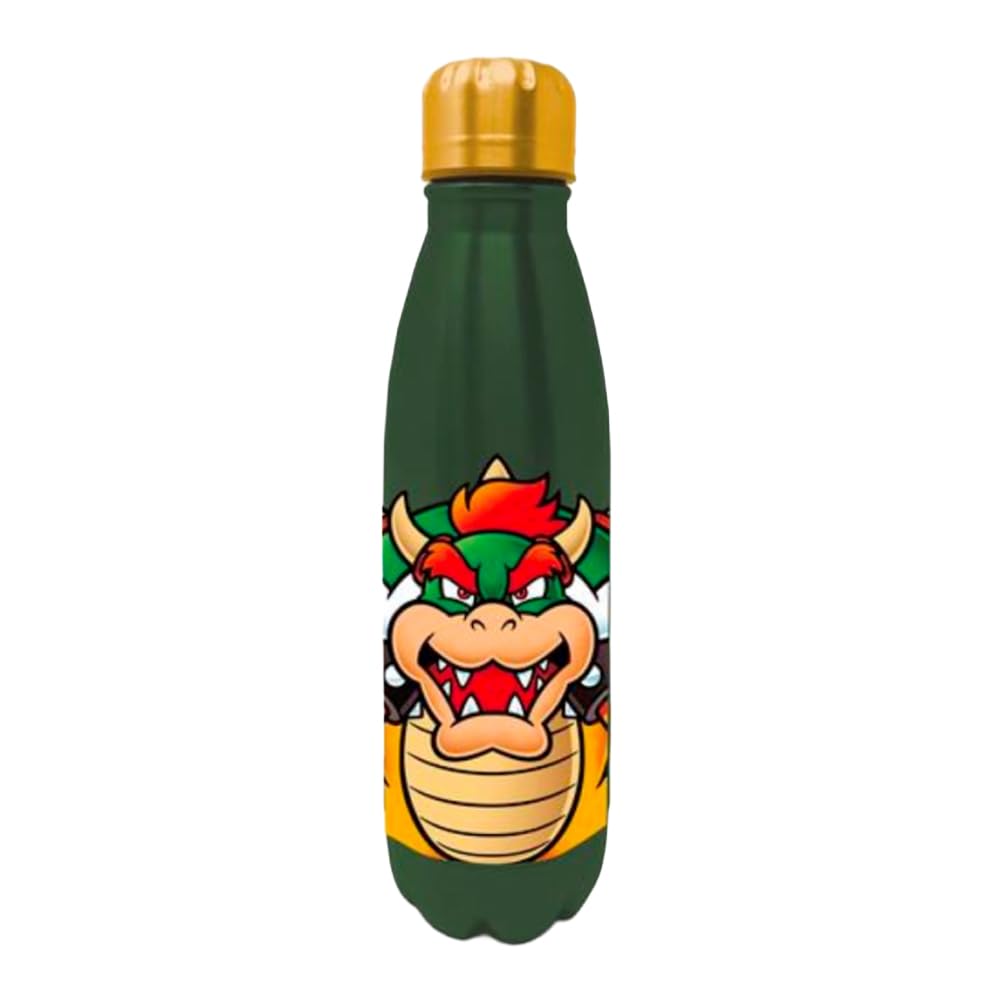 Super Mario Bowser 540Ml Water Bottle (7Cm X 7Cm X 22.5Cm) (Green)
