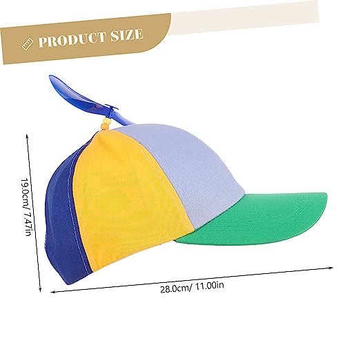 VALICLUD Bamboo Dragonfly Boys and Girls Baseball Cap Boy Girl Outdoor Hat Detachable Propeller Adjustable Sunshade Peaked Cap Multi2