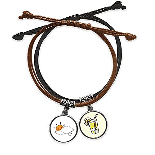 Bracelet nuages météo en cuir pour illuminer vos tenues estivales