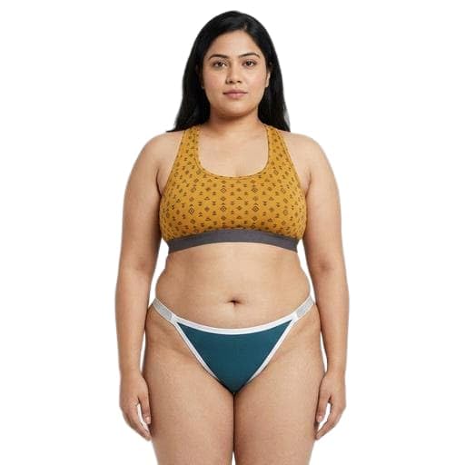 Women's Ribbed Bikini Panty | Soft Stretch Briefs with Jari Side Straps | Pack of 1 | Morpich-image-16