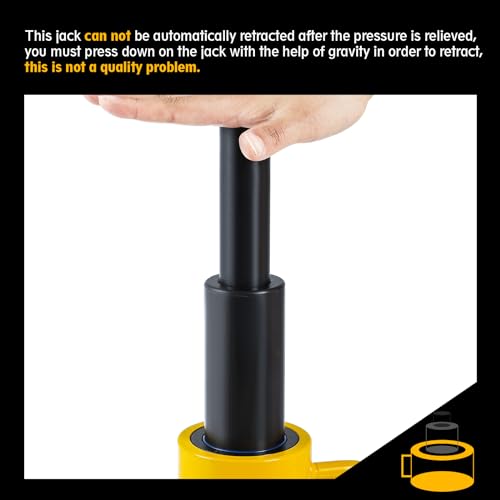 NEWTRY 30 Ton Low Profile Hydraulic Ram Jack Multi-section Stoke 54mm(2.13inch) Mini Protable
