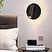 Apliques 2 y 1 diseño creativo 8 W lámparas de lectura con interruptor 350° giratorio 3W focos de pared LED para interiores para cuadros y vitrinas dormitorio de noche sala de estudio color negro