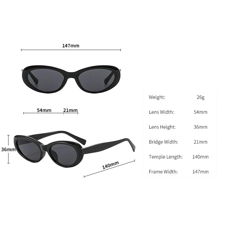 willochra Fashion Oval Women Sunglasses Shades UV400 Retro 90s Sunglasses for Women Men Trendy Round Sun Glasses3