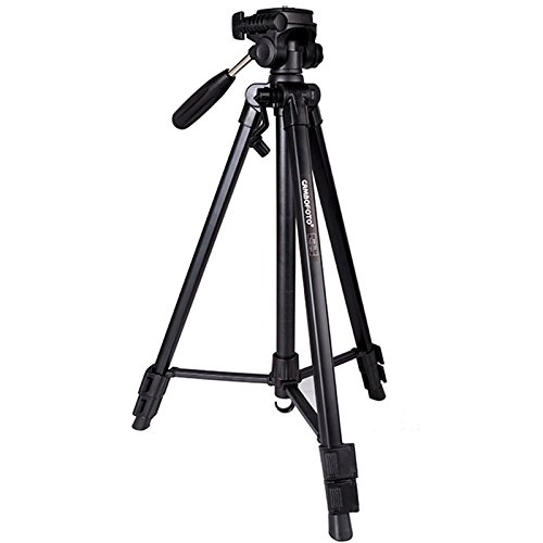 Camera Tripod,TopOne SAB233 Tabletop Aluminum Tripod with Rocker Arm,3-Way Pan/Tilt Head, Quick Release Plate for Cameras/FPV Monitors
