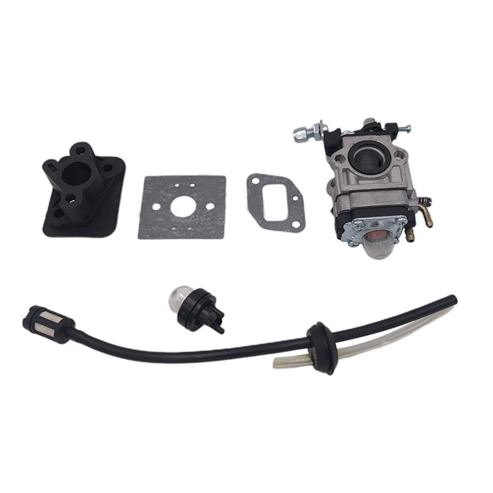 Conector de Base de carburador, Manguera del colector de admisión, Compatible con desbrozadoras de 43 CC, 52 CC, 40-5, BC430, CG430, 40-5, CG520, 1E40F-5, 44F-5 Piezas de jardín