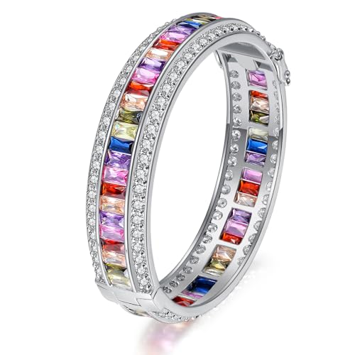 Women Amethyst Bracelets Garnet Ruby Blue Sapphire Tennis Bracelet Bridal Girl Girlfriend Jewelry