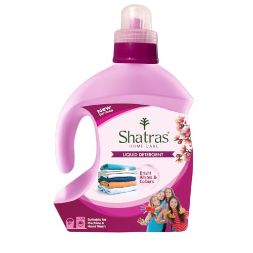 Image of Shatras Laundry Liquid Detergent 1 Liter, Laundry Liquid for Fabric Care, Suitable for Top-Load and Front Load Machine and Hand Wash, Concentrated Laundry Detergent