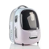 PETKIT Cat Carrier Backpack with Inbuilt Fan & Light, Ventilated Cat Bubble Back Pack for Pet Dog with Padded and Adjustable Strap, Detachable and Lightweight for Travel Hiking Walking Camping