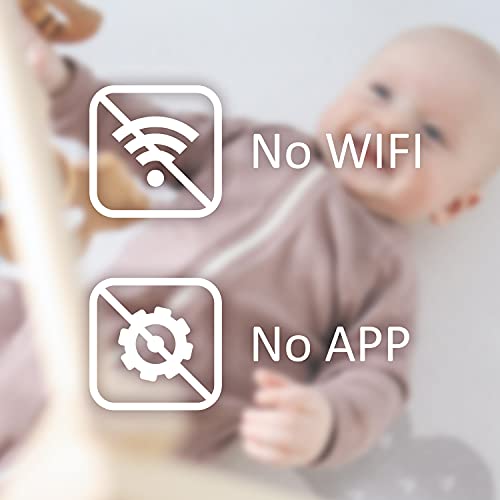 Axvue Video Baby Monitor, Comfortable Slim Design Handheld Enclosure, 4.3" Screen Monitor & 2 Camera, Range Up To 1000Ft, 12 Hour Battery Life, 2-Way Talk, Night Vision, Temperature Monitor, No Wifi. #TOP3