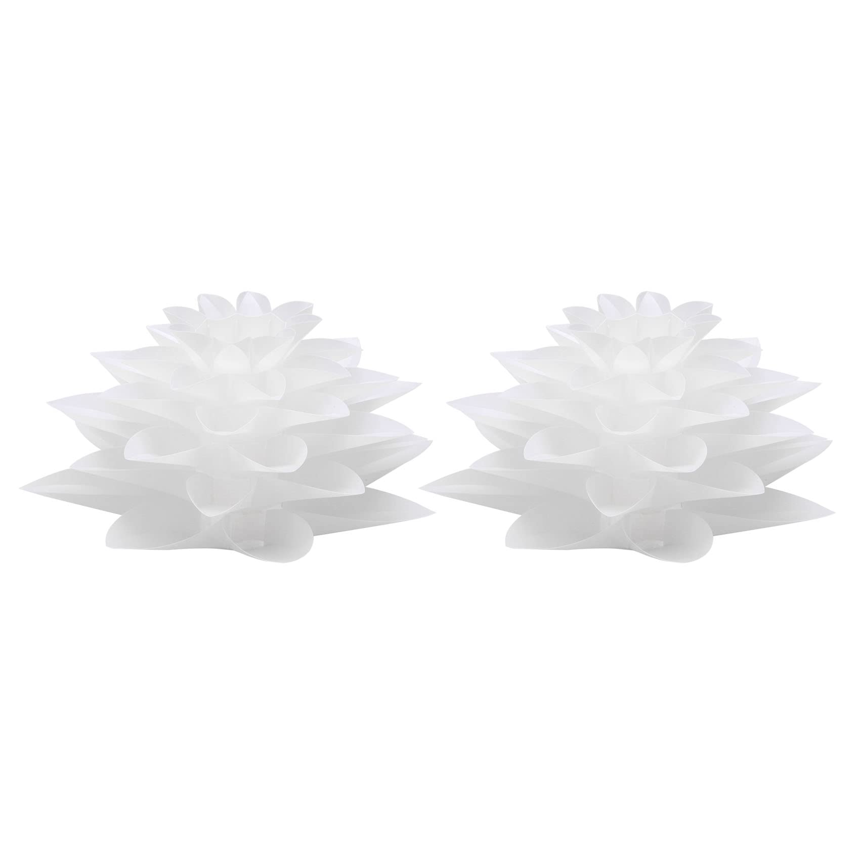 Oikabio 2X Lotus Chandelier Lampshade DIY Lotus Flower Six-Layer Lamp Shade Romantic Room Pendent Lighting Cover Hotel Bar Decor