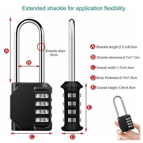 Cadenas à code pour valise anse longue pour protéger vos affaires sans clé