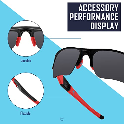 Image of SAUCER Replacement Rubber Kit for Oakley Half Jacket 2.0 OO9144 | Half Jacket 2.0 XL OO9154 Sunglass