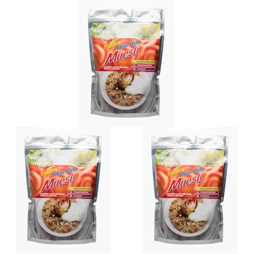 Image of Express Foods Swiss Style Muesli Jar /Pouch, 1kg (Pack of 3)