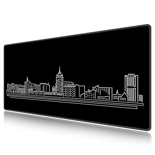 Tapis de souris de jeu 800x400x3mm LL-COEUR gamer tapis de bureau étendu XXL noir