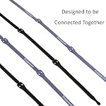 Câblodistributeurs réutilisables, ensemble de fils 50 Trilancer Organisateur de câble de fixation réglable de cordon, 20 CM (Noir)